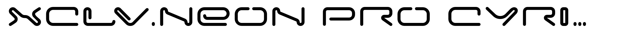 XCLV.NEON Pro Cyrillic Bold image